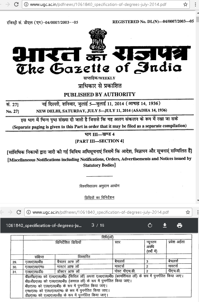 The-Gazatte-Of-India-on-UGC-Degrees-Duration